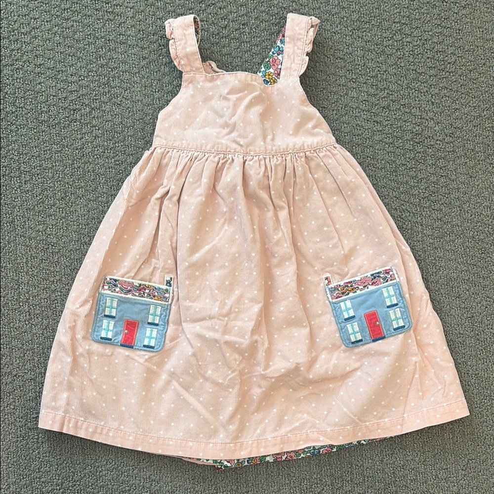 Mini Boden Pink Pleated Sundress Sleeveless